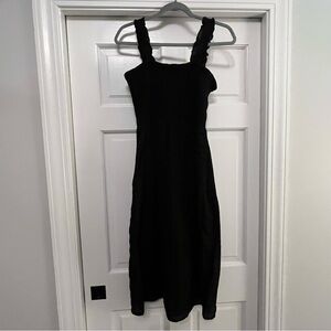 Black Sleeveless Sundress Dress